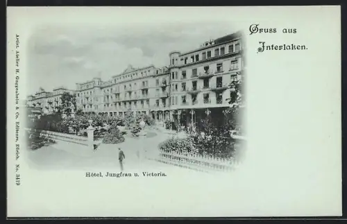 AK Interlaken, Hotel Jungfrau und Victoria