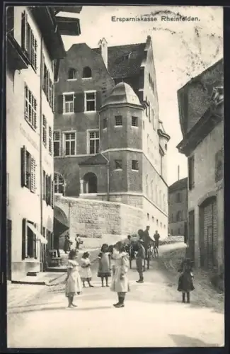 AK Rheinfelden, Ersparniskasse mit Strassenpartie