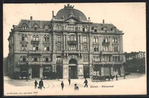 AK Zürich, Partie am Römerhof