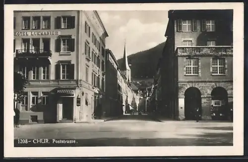 AK Chur, Hotel Lukmanier in der Poststrasse
