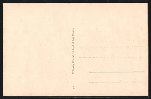 AK Hahndorf, Gemischtwaren Wilhelm Wissel, Kriegerdenkmal, Ortsansicht