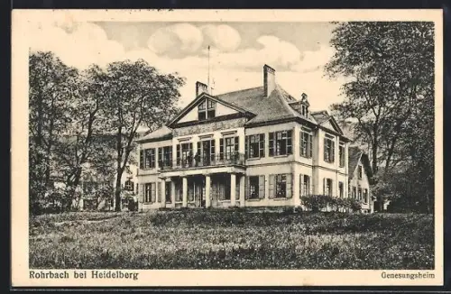 AK Rohrbach b. Heidelberg, Genesungsheim mit Park