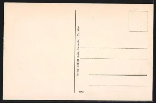 AK Demmin, Markt mit Rathaus und Kirche aus der Vogelschau