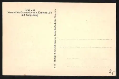 AK Schmeckwitz, Bad Marienborn, Bad Heil, Kirche, Rittergut Räckelwitz