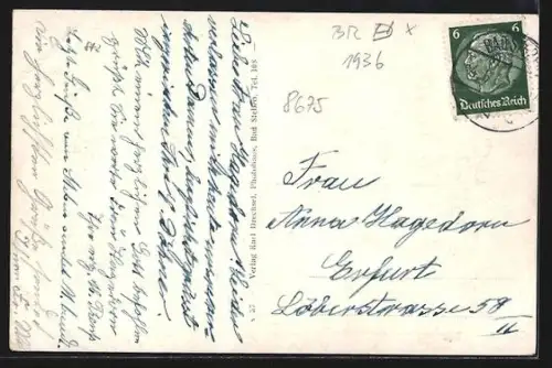 AK Bad Steben, Villa Synderhauf