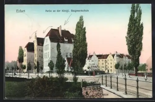 AK Erfurt, Partie an der Kgl. Baugewerkschule