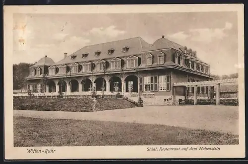 AK Witten / Ruhr, Städt. Restaurant auf dem Hohenstein