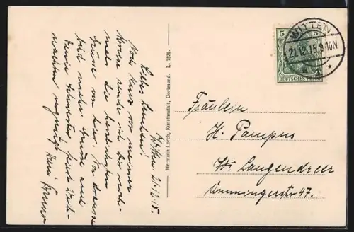 AK Witten / Ruhr, Städt. Restaurant auf dem Hohenstein