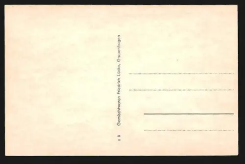 AK Grupenhagen, Geschäftshaus Fr. Lücke, Schloss Schwöbber, Ortspartie