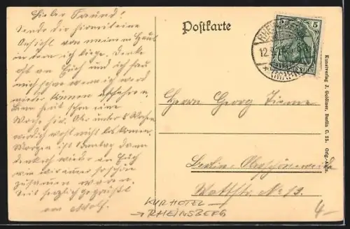 AK Rheinsberg, Kurhotel Hohenelse