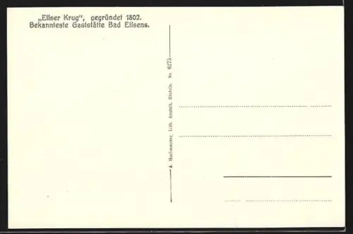 AK Bad Eilsen, Eilsen Krug, Hotel Rinne