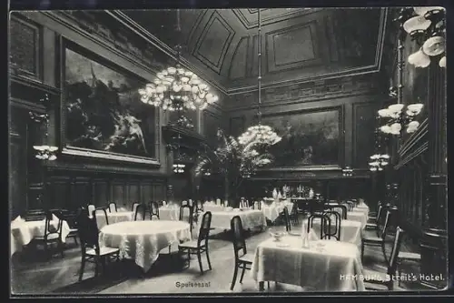 AK Hamburg-Neustadt, Streits Hotel, Speisesaal, Innenansicht