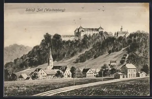 Künstler-AK Eugen Felle: Leutkirch, Schloss Zeil