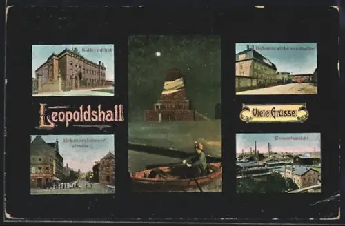 AK Leopoldshall, Kalisyndikat, Hohenerxlebenerstrasse, Gesamtansicht