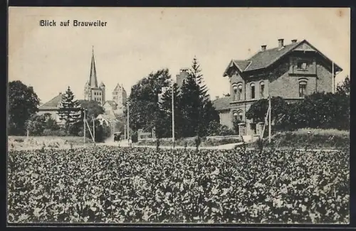 AK Brauweiler / Köln, Ortsansicht mit Kirche