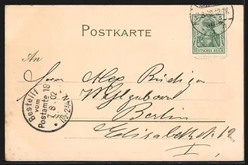 Lithographie Hamburg, Hotel de l`Europe