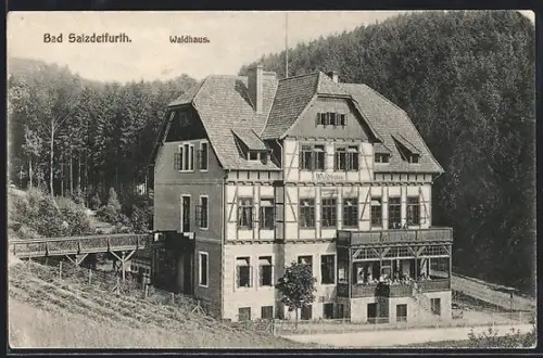AK Bad Salzdetfurth, Hotel Waldhaus mit Umgebung