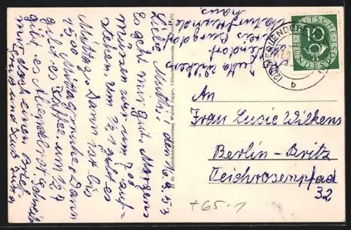 AK Mellendorf, Bahnhof, Windmühle, Kirche