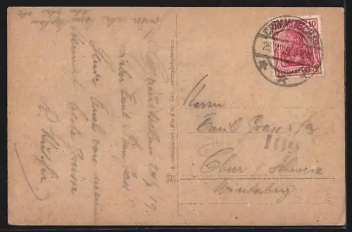 AK Crimmitschau /Sa., Partie in der Lindenstrasse