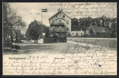 AK Barsinghausen, Deister-Hôtel mit Grünanlagen