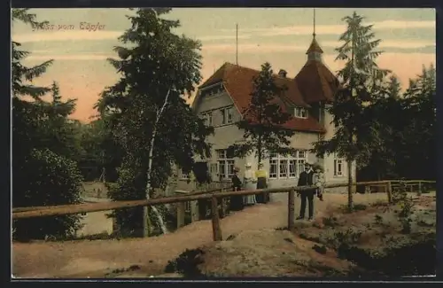 AK Oybin, Gasthaus Töpfer
