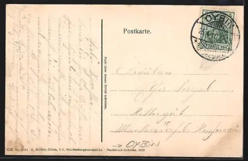 AK Oybin, Gasthaus Töpfer