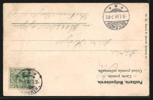 AK Hamburg-Neustadt, Blick zum Stadthaus