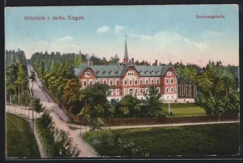 AK Grünhain i. sächs. Erzgeb., Genesungsheim am Wald