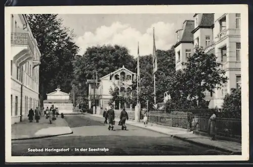 AK Heringsdorf / Ostseebad, In der Seestrasse