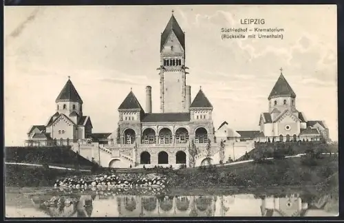 AK Leipzig, Südfriedhof, Krematorium