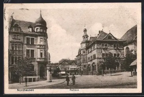 AK Nordhausen, Partie am Rathaus