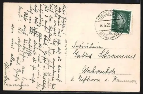 AK Düsseldorf, Graf Adolfstr. mit Corso-Cabaret, Emil Wolsdorf AG, Strassenbahn