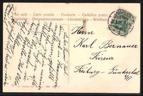 AK Hannover, Rathaus, Kaiserl. Hauptpostamt, Denkmal