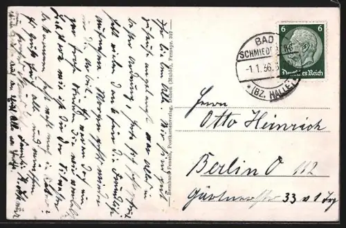 AK Bad Schmiedeberg /Halle, Radfahrerbundesdenkmal, Kurhaus