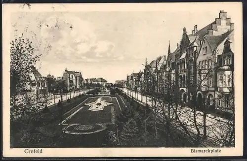 AK Crefeld, Bismarckplatz
