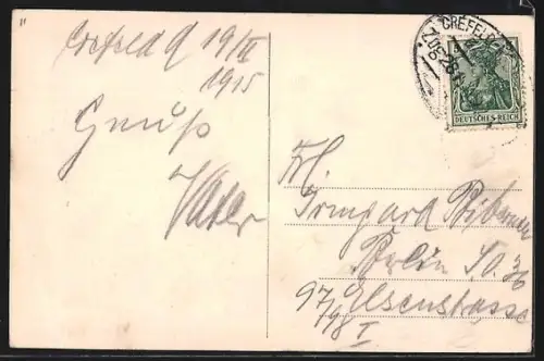 AK Crefeld, Bismarckplatz