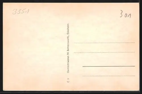 AK Edesheim / Leinetal, Kirche, Siedlung, Ehrenmal