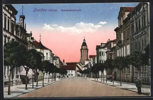 AK Landau /Pfalz, Westbahnstrasse