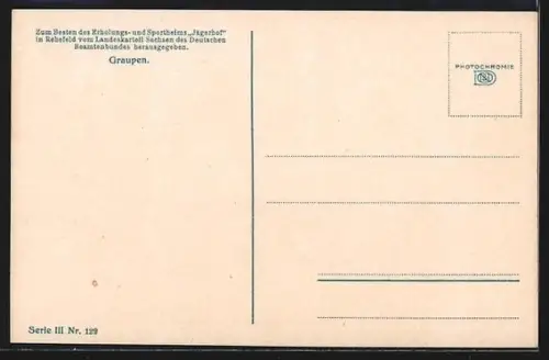 AK Graupen, Strassenpartie im Ort