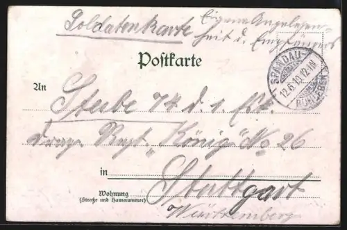 AK Berlin-Spandau, Blick zur Charlottenbrücke