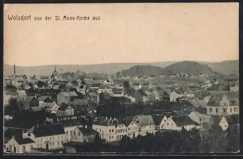 AK Wolsdorf / Siegburg, Ortsansicht von der St. Anno-Kirche aus