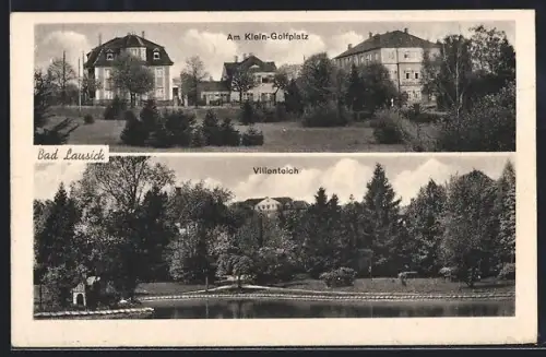 AK Bad Lausick, Am Klein-Golfplatz, Villenteich