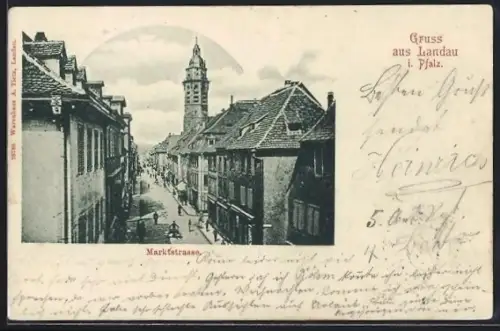 AK Landau i. Pfalz, Marktstrasse