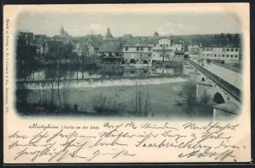 AK Bietigheim / Württ., Partie an der Enz