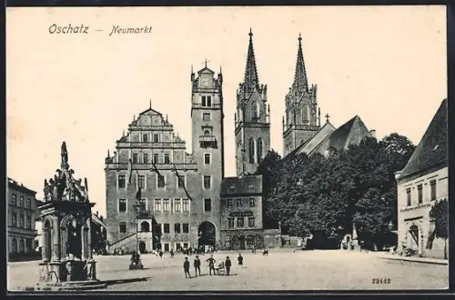 AK Oschatz, Partie am Neumarkt