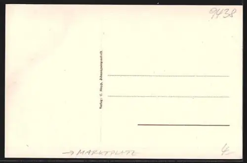 AK Johanngeorgenstadt i. Erzgeb., Partie am Marktplatz