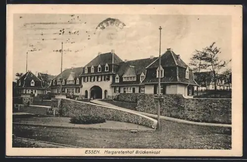 AK Essen, Margaretenhof Brückenkopf