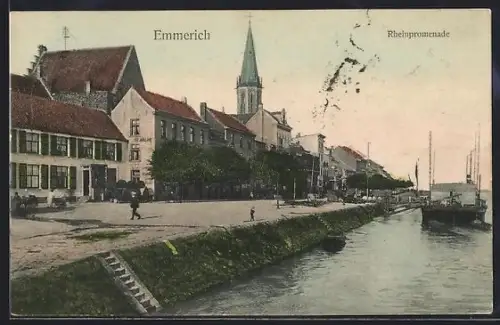 AK Emmerich, Rheinpromenade