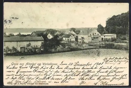 AK Altenhof am Werbellinsee, Blick in den Ort