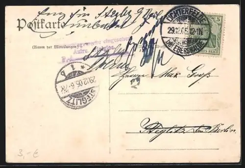 AK Altenhof am Werbellinsee, Blick in den Ort